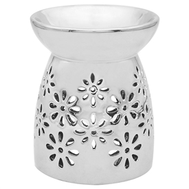 Floral Cut Out Wax/Oil Warmer 14cm