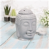 Grey Buddha Head Oil Burner 14cm