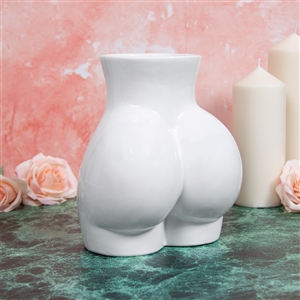 Lower Body Vase White 23cm