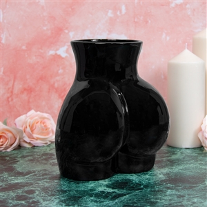 Lower Body Vase Black 23cm