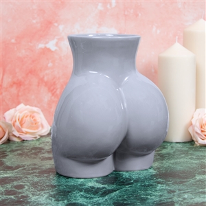 Lower Body Vase Grey 23cm