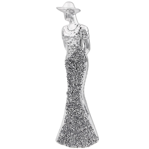 Silver Sparkle Lady Ornament