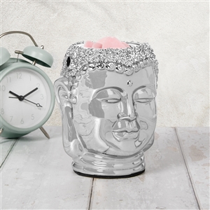 Silver Sparkle Large Buddha Electric Wax Melter