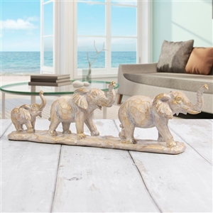 Family Of 3 Elephants Ornament