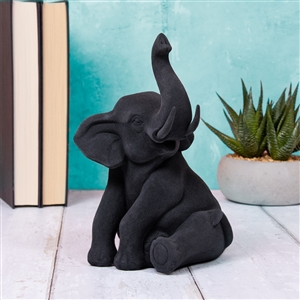 Black Velvet Elephant Ornament