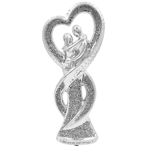 Silver Sparkle Sculpture - Embrace