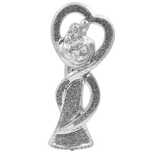 Silver Sparkle Sculpture - Family