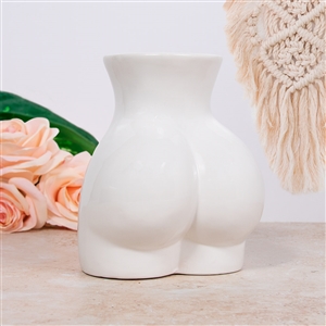 Lower Body Vase - White 16cm