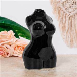 Upper Body Vase - Black 17.5cm