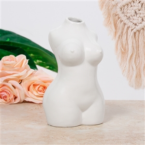 Upper Body Vase - White 17.5cm