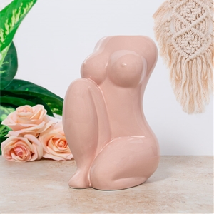 Kneeling Body Vase - Nude