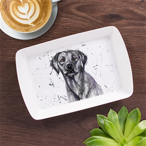 DUE END OF FEB Mans Best Friend Black Labrador Tray