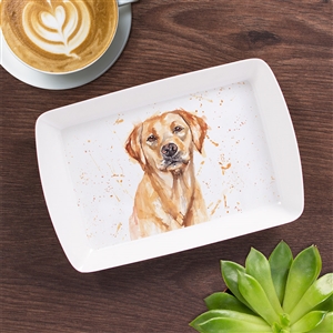 DUE END OF FEB Mans Best Friend Golden Labrador Tray