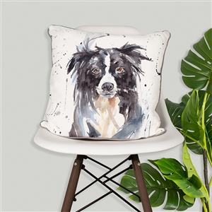 DUE END OF FEB Mans Best Friend Collie Cushion