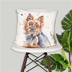 DUE END OF FEB Mans Best Friend Yorkshire Terrier Cushion