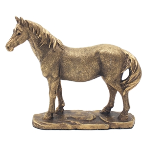 DUE MARCH Reflections Bronzed Horse 28cm