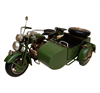 Army Bike With Side Cart Ornament 28cm