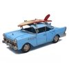 DUE APRIL Blue Car With Surfboard 28cm