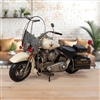 Police Motorbike Ornament 35cm