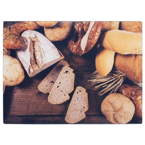 Toughened Glass Cutting Board - Bread 40cm