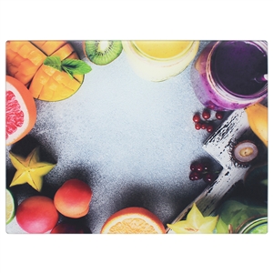 Toughened Glass Cutting Board - Fruit 40cm