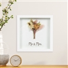 Dried Flowers Plaque - Mr & Mrs