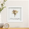 Dried Flowers Plaque - Daughter