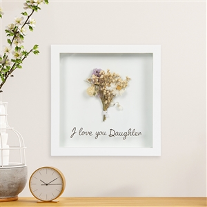 Dried Flowers Plaque - Daughter
