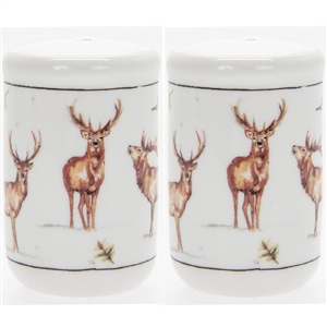 Winter Stag Salt And Pepper Set 7cm