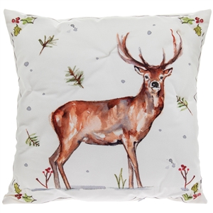 Winter Stags LED Cushion 40cm