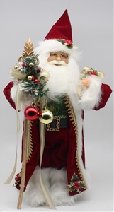 Standing Red Santa Ornament 31cm