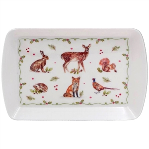 Winter Forest Critters Tray
