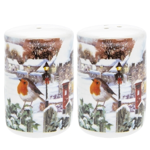 Christmas Robin Salt & Pepper Set