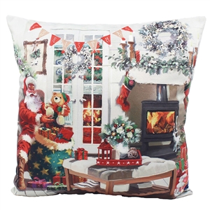 Santa LED Cushion 40cm