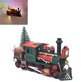 LED Tin Christmas Vintage Train