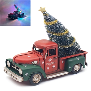 LED Tin Christmas Truck