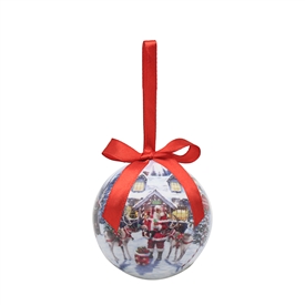 Set Of 6 Santa Baubles