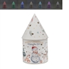 Robin & Snowman Sleigh LED House 21cm