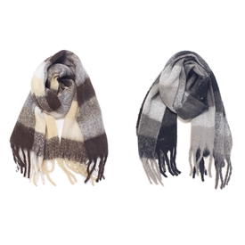 2asst Ladies Scarf