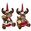 2asst Plush Sitting Reindeer 48cm