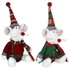 2asst Plush Sitting Mouse 43cm