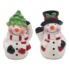 Snowmen Salt & Pepper Set 10cm