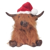 Xmas Highland Cow Doorstop