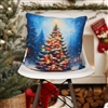 Xmas Tree LED Cushion 40cm