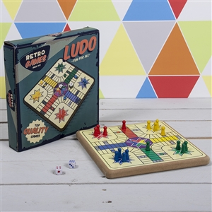 Retro Wooden Ludo Pack