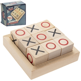 Retro Wooden Noughts and Crosses Pack