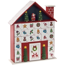 Wooden House Advent Calendar