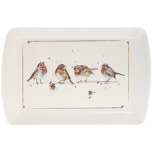 Winter Robins Tray