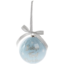 First Christmas Blue Bauble