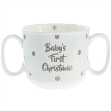 First Christmas Blue Double Handle Mug